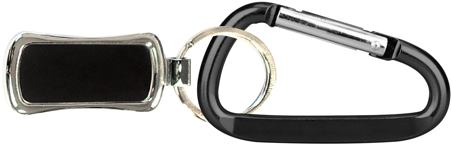 Chrome Metal Key Holder with Carabiner 2