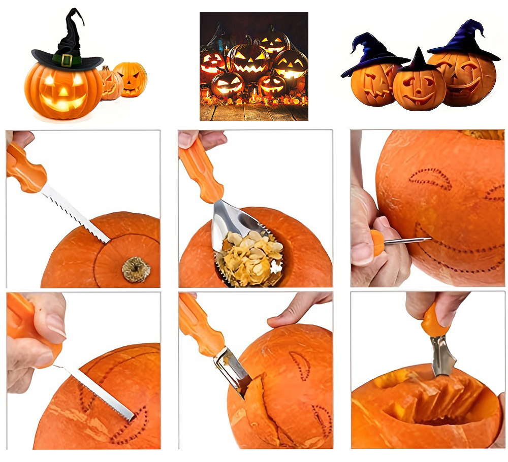 Halloween Pumpkin Carving Kit-11-Piece Set 1