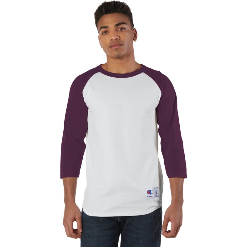 Champion 5.2 Oz. Raglan Baseball T-Shirt 10
