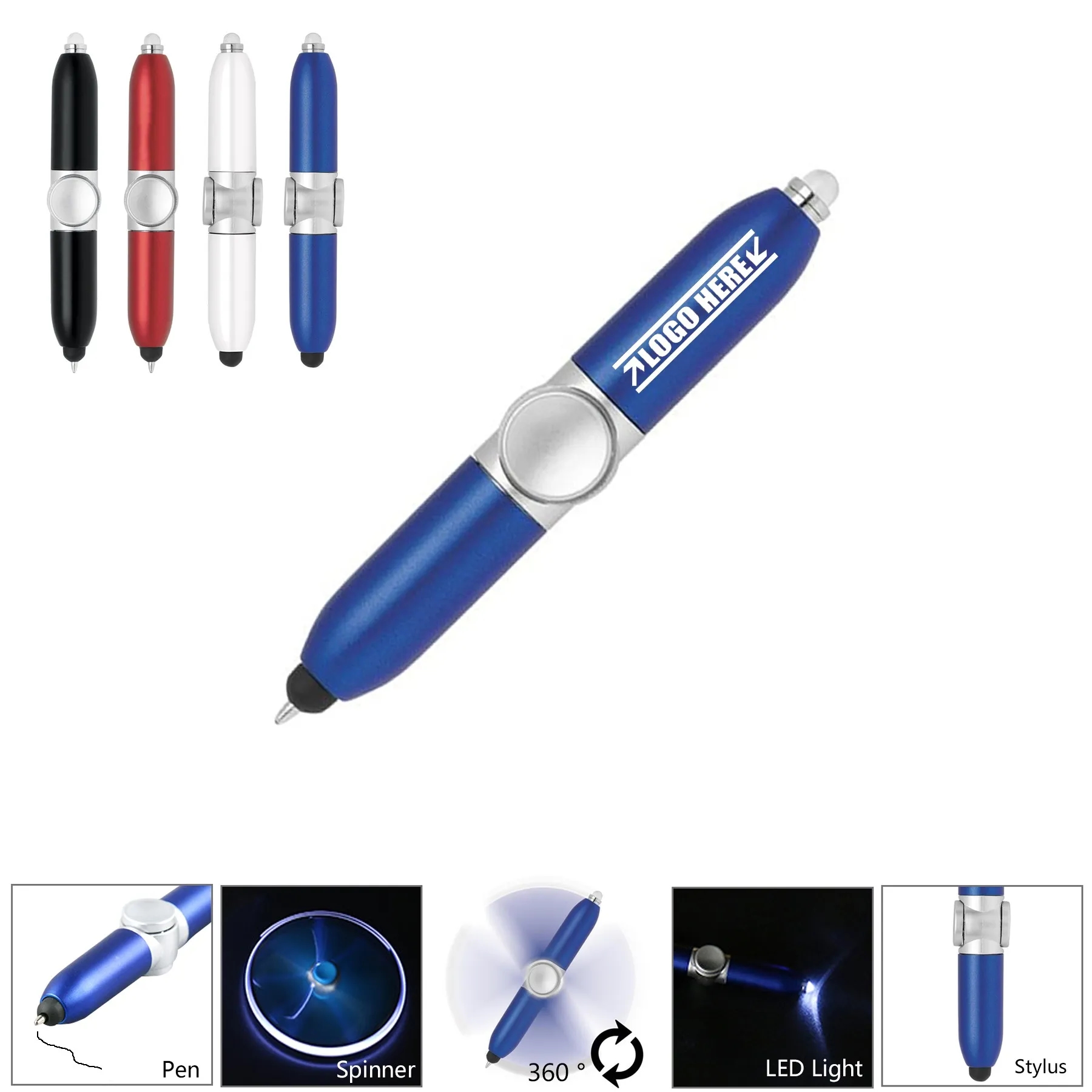 LED Fidget Spinner Pen 5