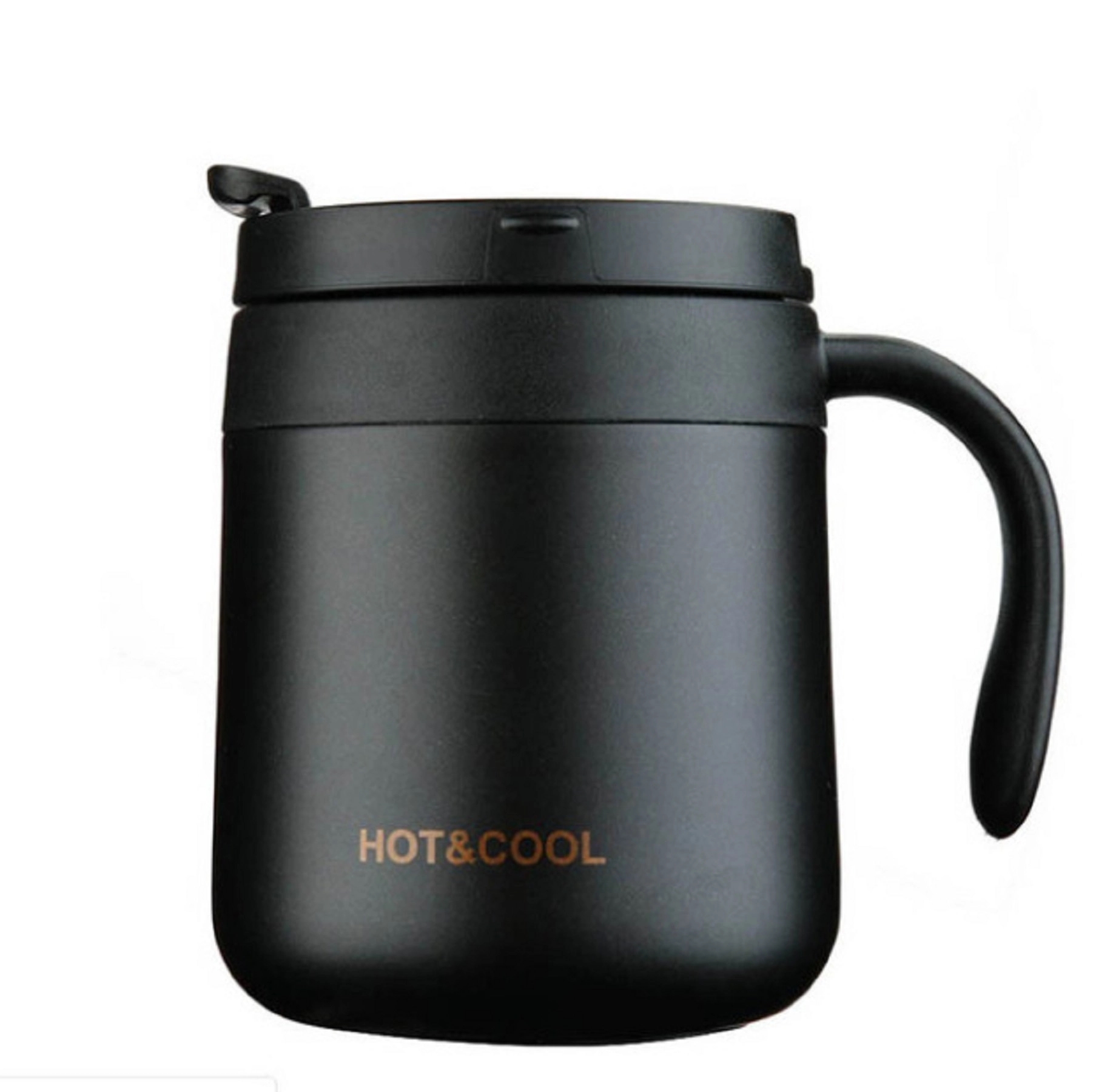 Double Wall Insulated Coffee Cup With Lid & Handle 6