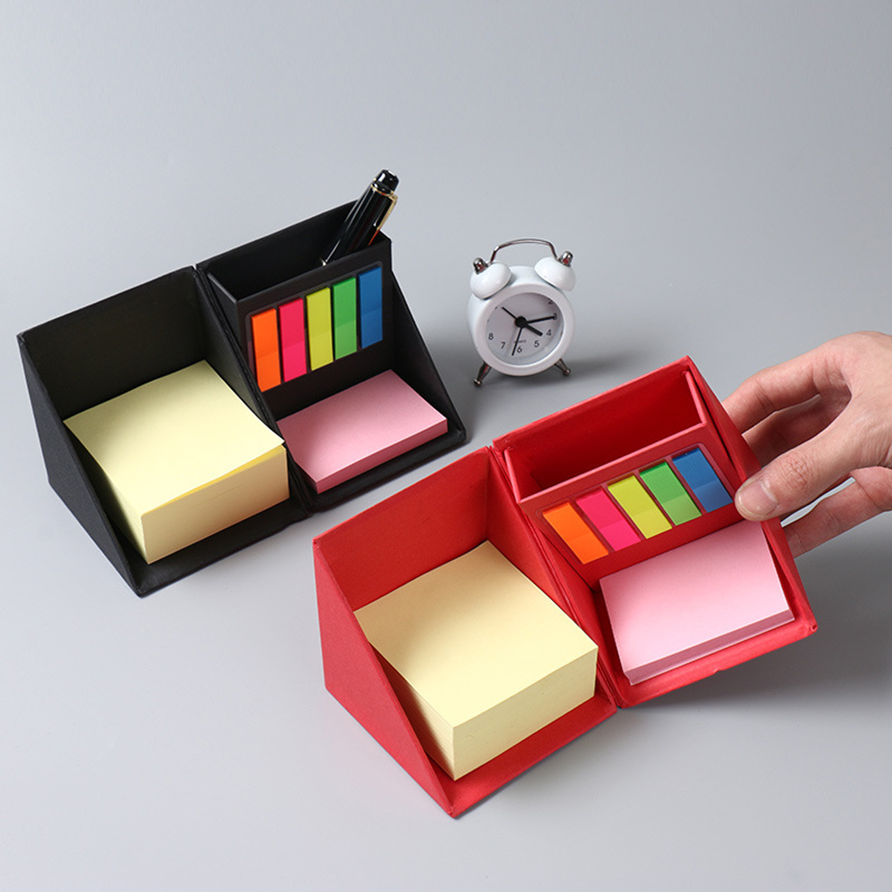 Cubic Box Packing Sticky Notes Pen Holder 2