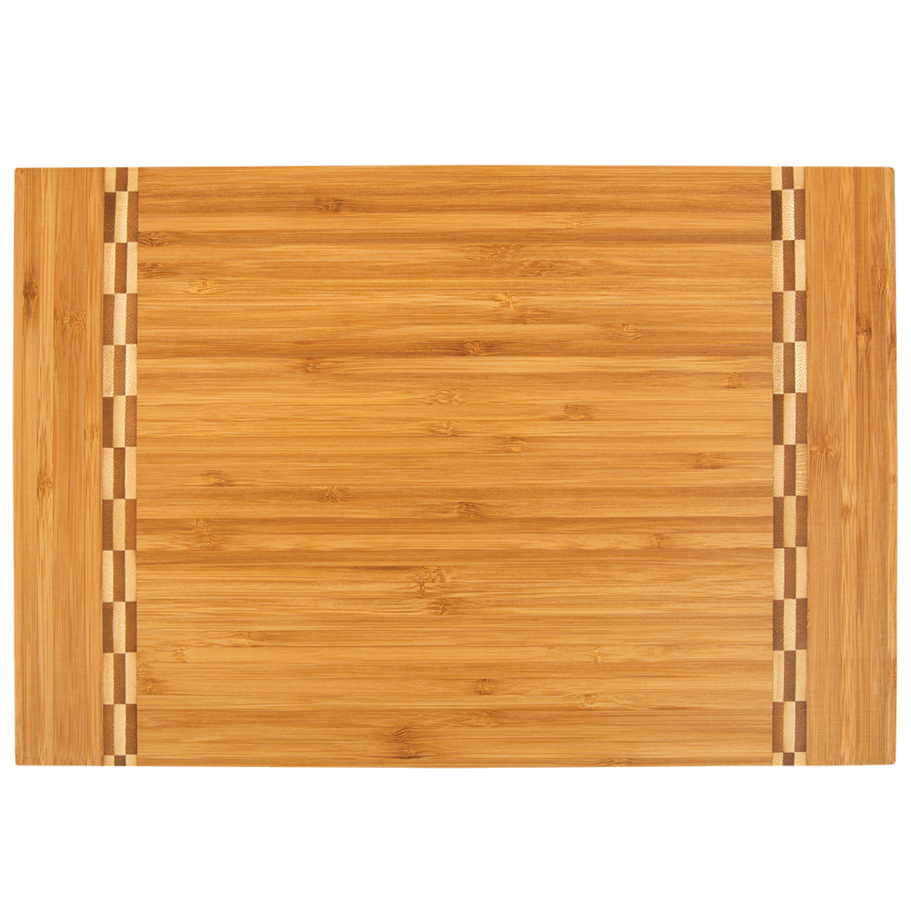 15" x 10" Bamboo Cutting Board w/ Butcher Block Inlay 2