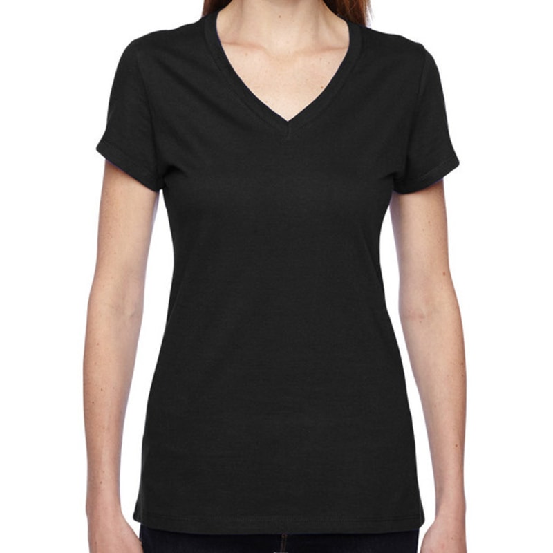 Fruit Of The Loom Ladies 4.7 Oz. 100% Sofspun Cotton Jersey Junior V-Neck T-Shirt 5