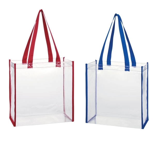 Clear Vinyl Stadium Compliant Tote Bag 3