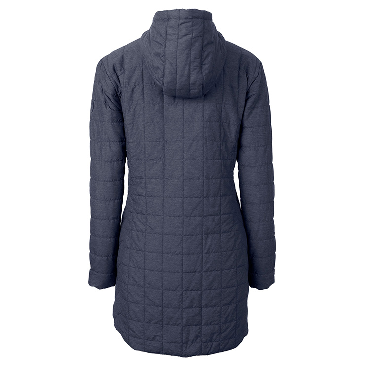 Cutter & Buck Ladies Rainier Eco Insulated Hooded Long Coat 2