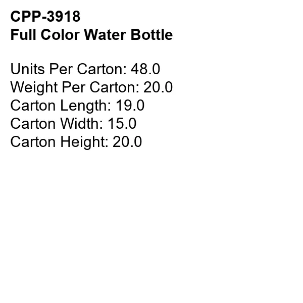 FULL COLOR WATER TRNDY BOTTLE 22