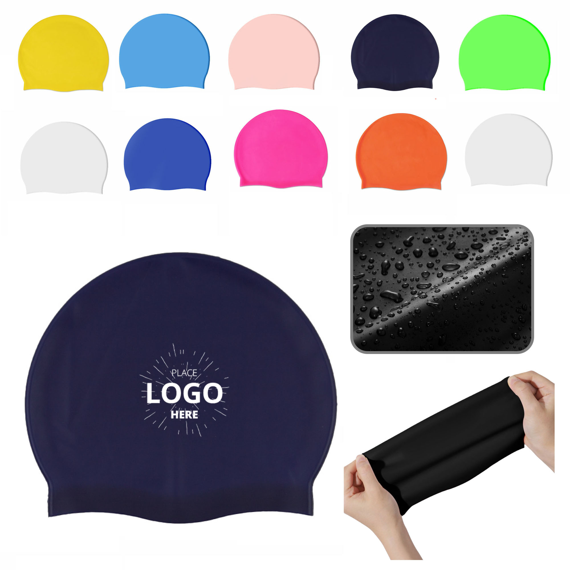 Soft Silicone Swimming Caps 2
