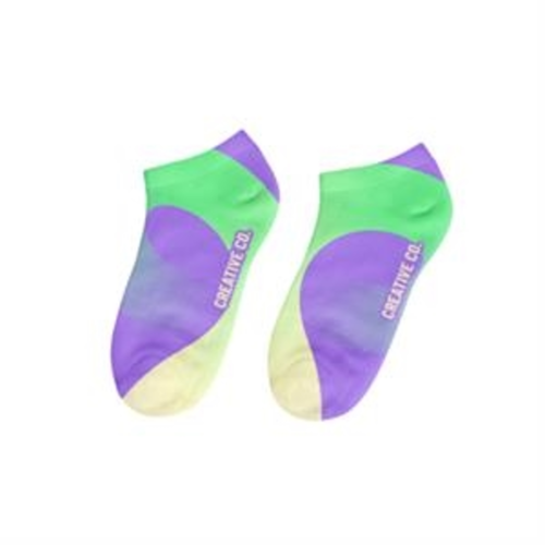 Adult 360 Degree Digital Print Cotton-Blend Low Cut Socks 2