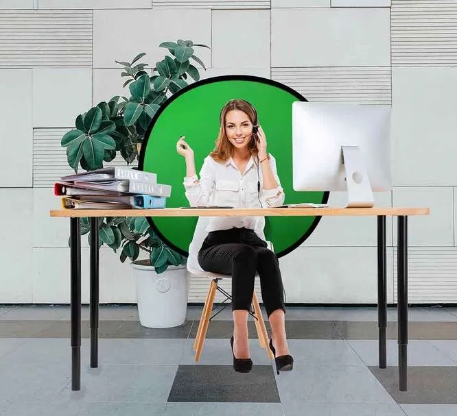 Pop Up Green Screen Webcam Backdrop 3