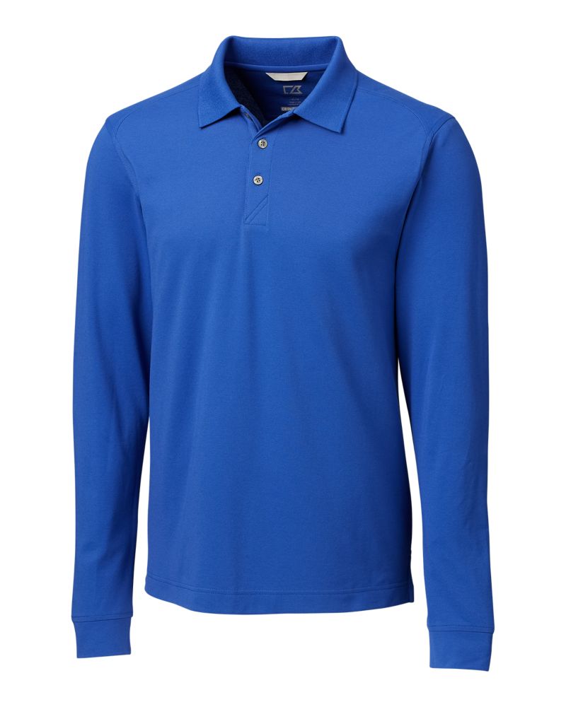 Cutter & Buck Advantage Recycled Cotton-Blend Pique Mens Long Sleeve Polo 27