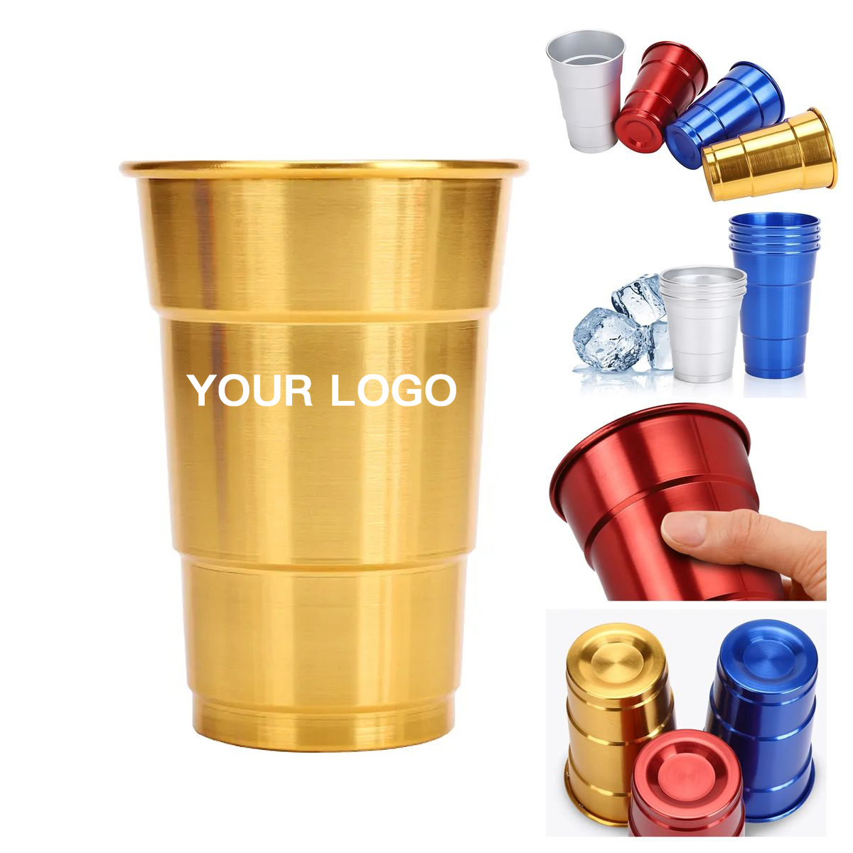 16oz Aluminum Camping Cup With Durable Coating 2