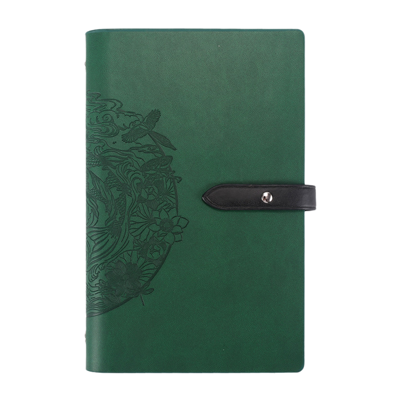 PU Leather A6 Business Travel Journal Binder Notebook 4