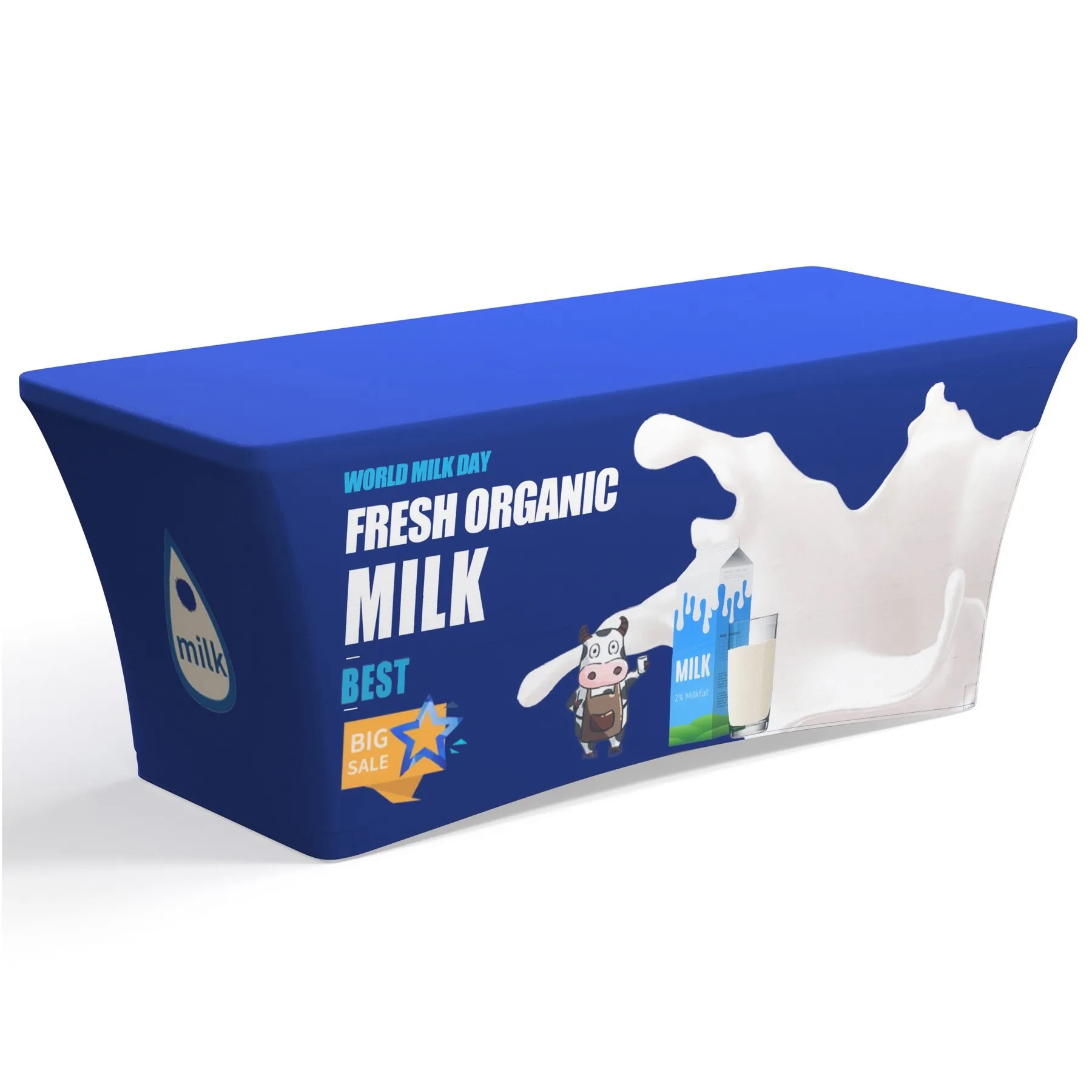 6ft Form Fitting Stretch Table Throws - Dye Sublimation 4