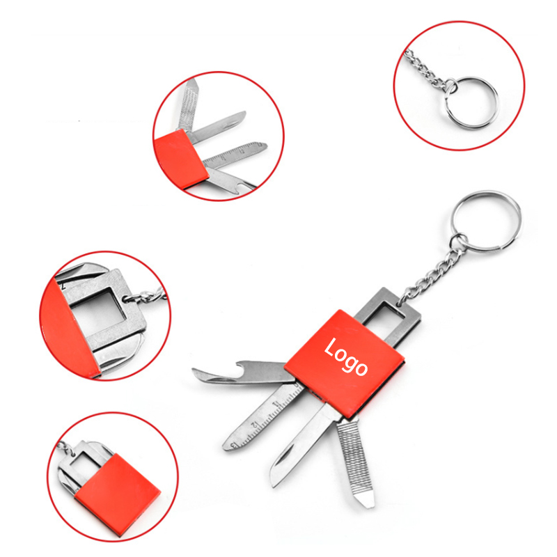 Stainless Steel Key Chain Pocket Multi-Tool 6