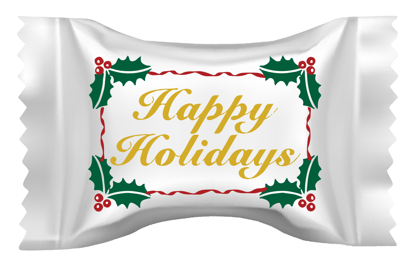 Assorted Pastel Chocolate Mints in Happy Holiday Wrappers 1