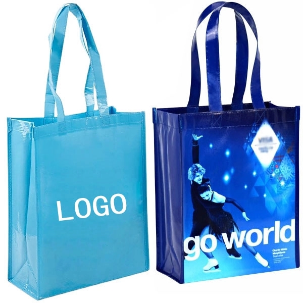 Full Color Small Laminated RPET Tote Bag (9W x 4.5D x 12H) 3