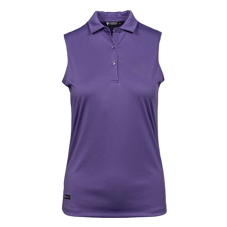 Levelwear Ladies Venice Sleeveless Polo 8