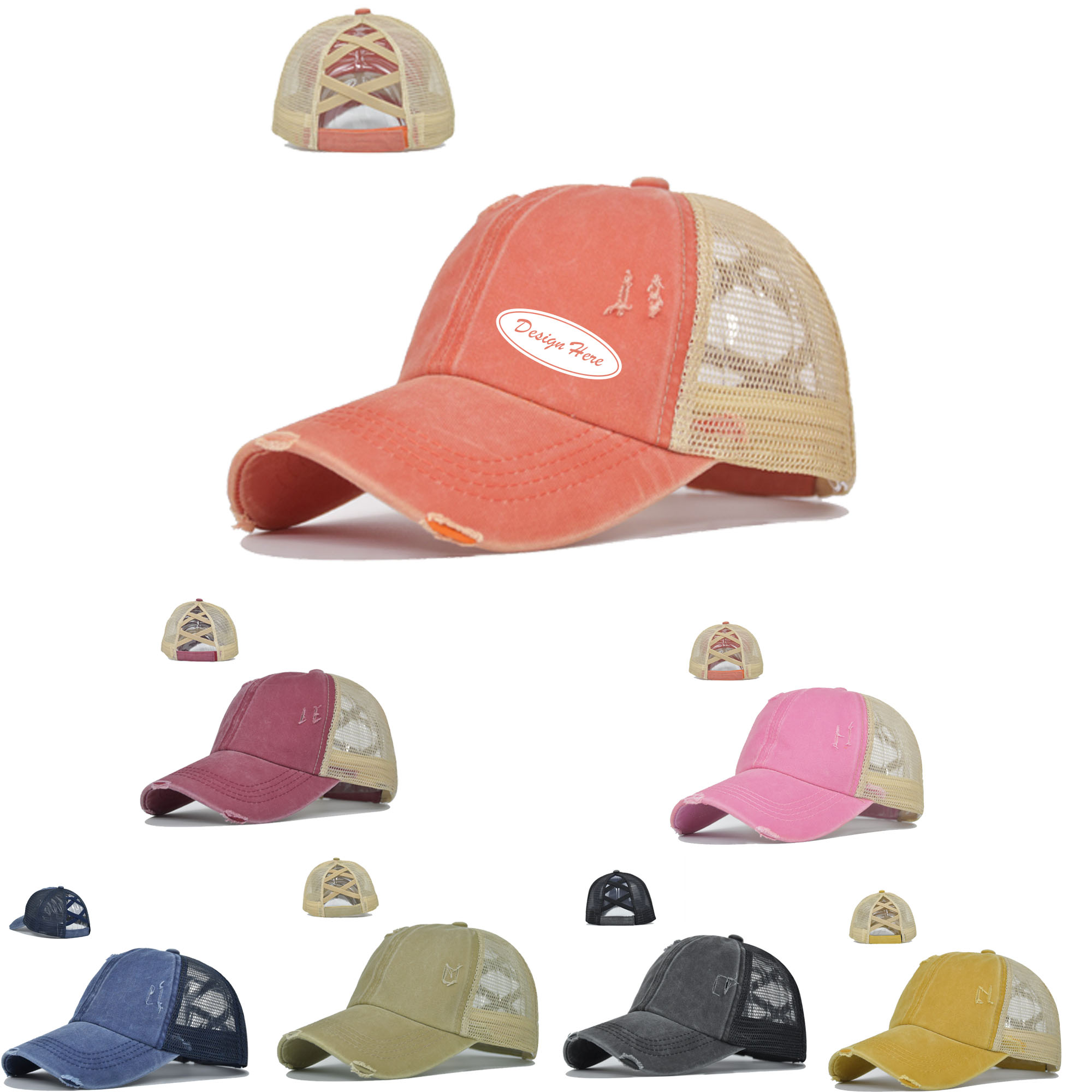 Stylish Cross-Back Women's Cap for Comfortable Wear 2