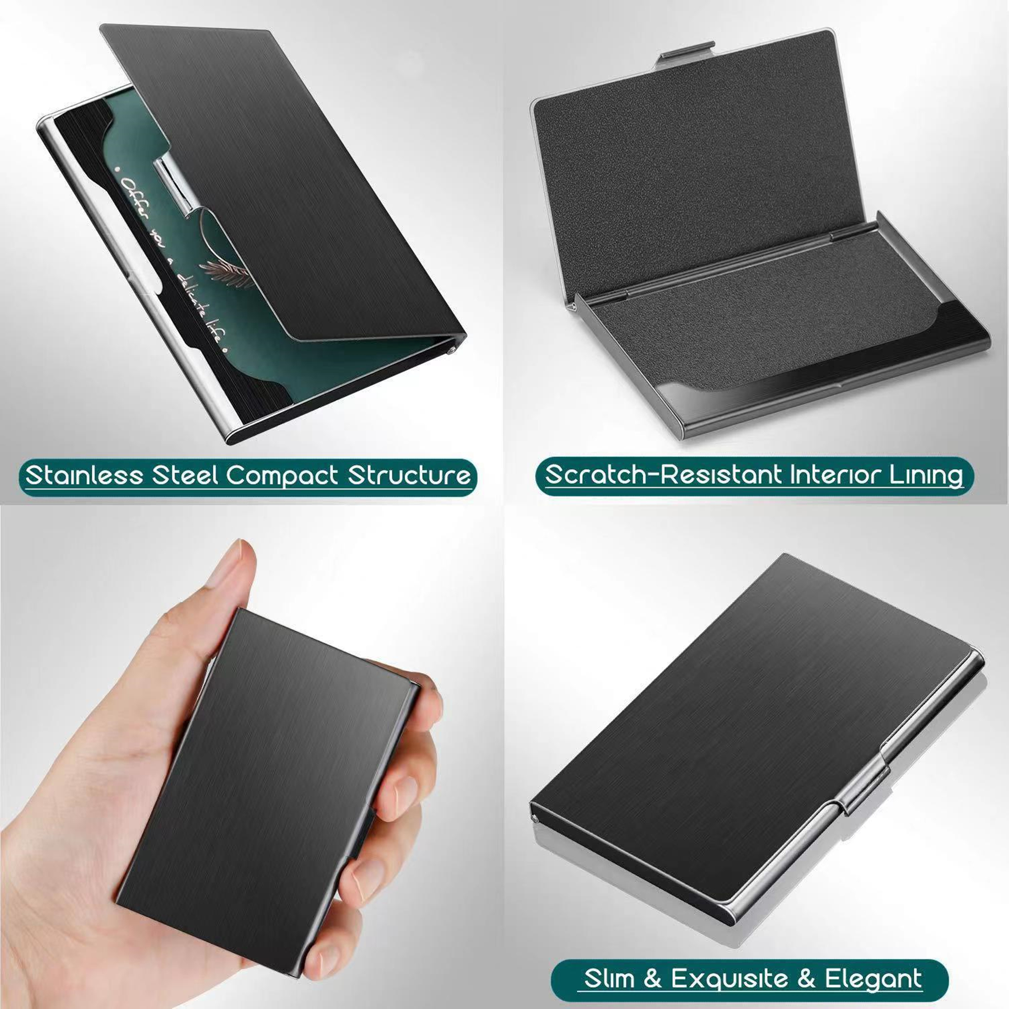 Pocket Metal Slim Business Card Case 5