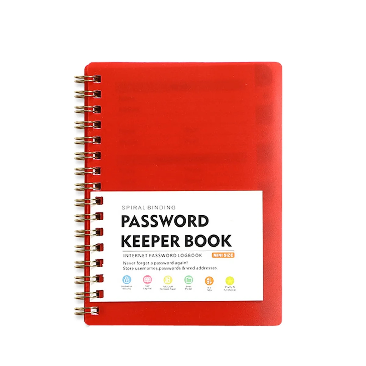 A6 Password Book With Alphabetical Tabs 3