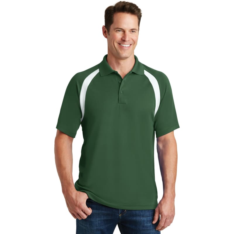 Sport-Tek Dry Zone Colorblock Raglan Polo. 5