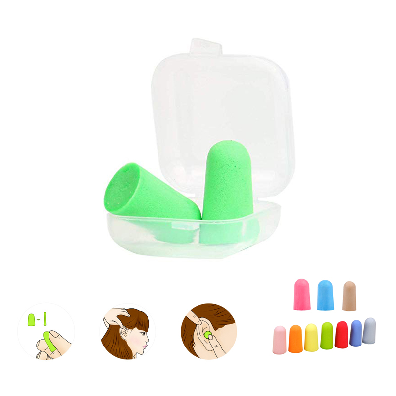 Sponge Earplugs inSquare Case 1