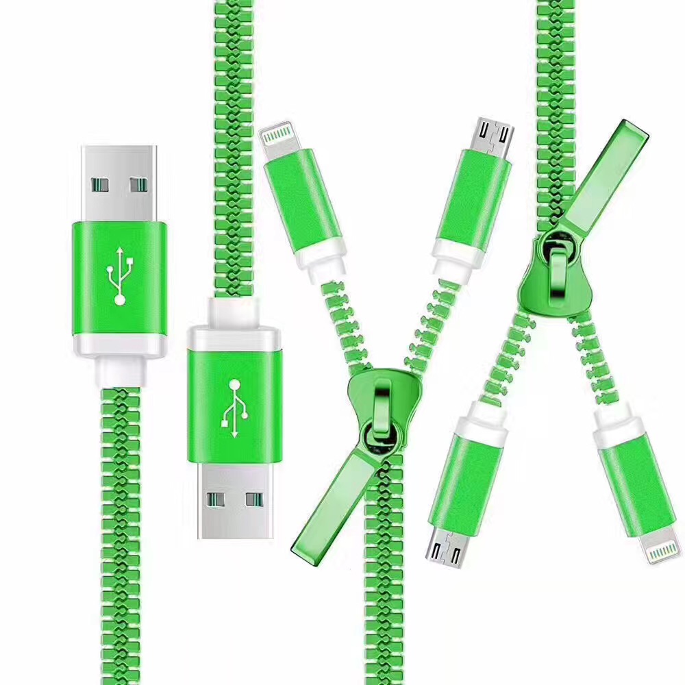 Superior 2 In 1 Zipper Charging Cables/Cord 7