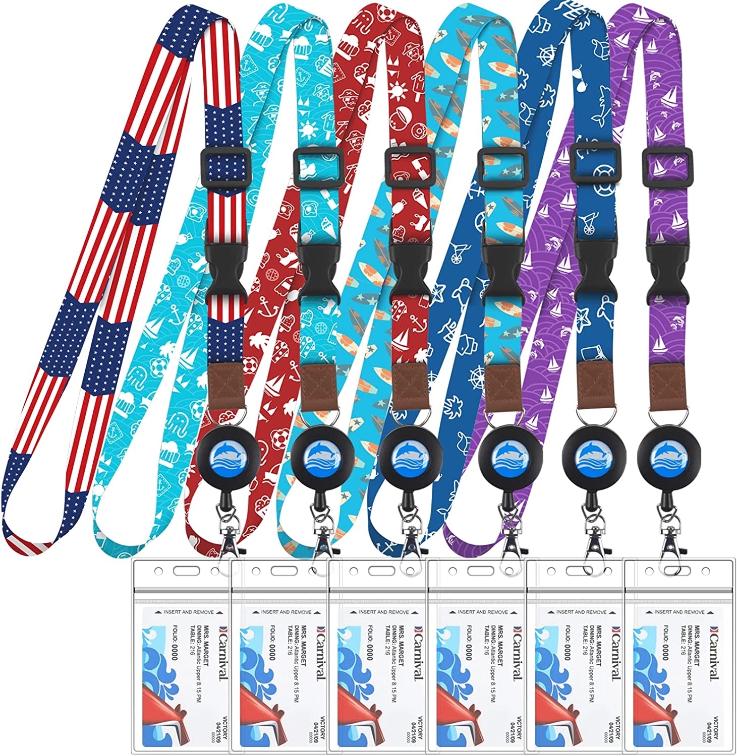 Custom Polyester Nylon Keychain Lanyards 18