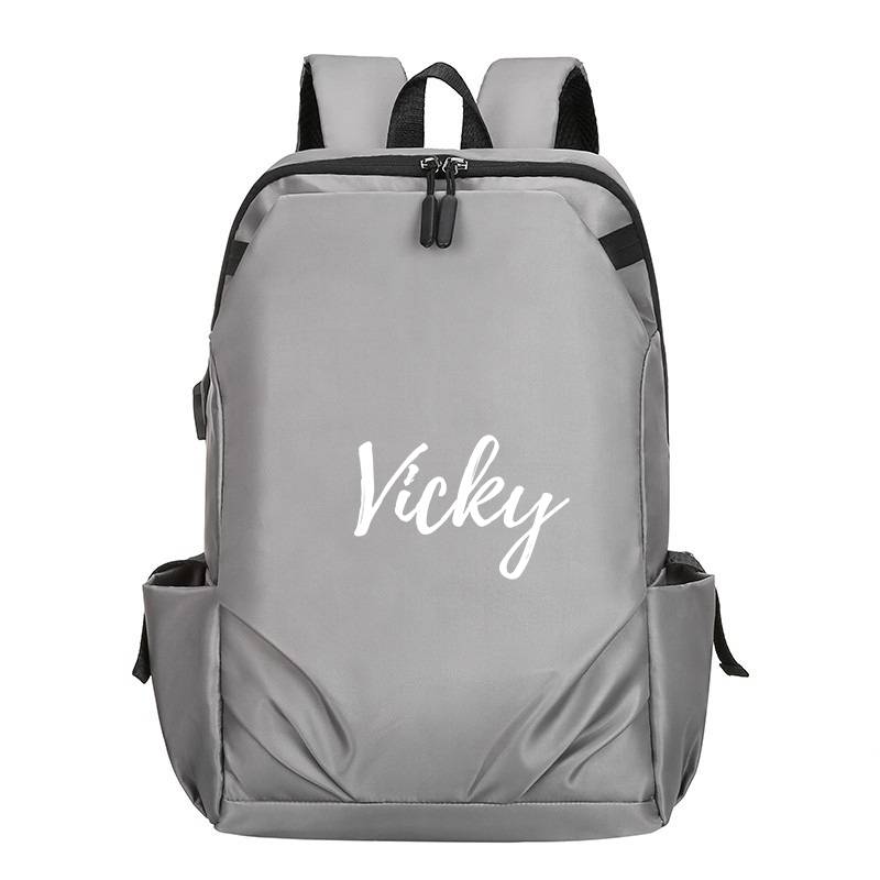 Nylon Large Capacity Backpack w/ USB Port 9