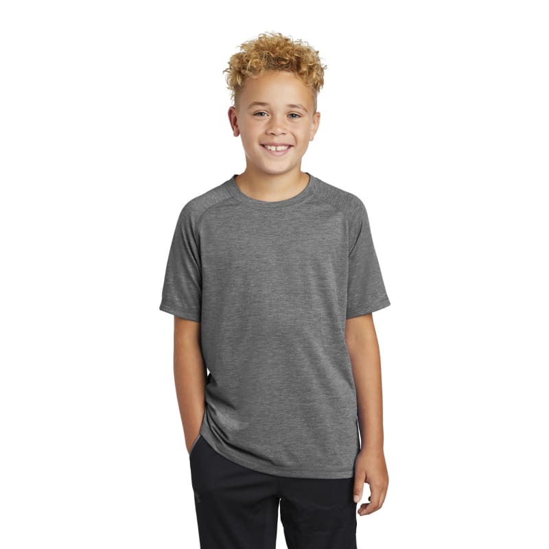 Sport-Tek Youth PosiCharge Tri-Blend Wicking Raglan Tee. 34