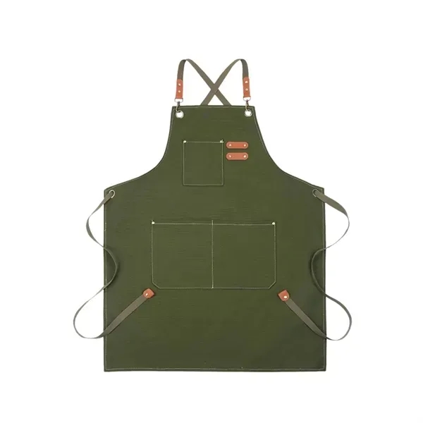 Canvas Work Apron with Heavy Duty Utility Tool Belt 17