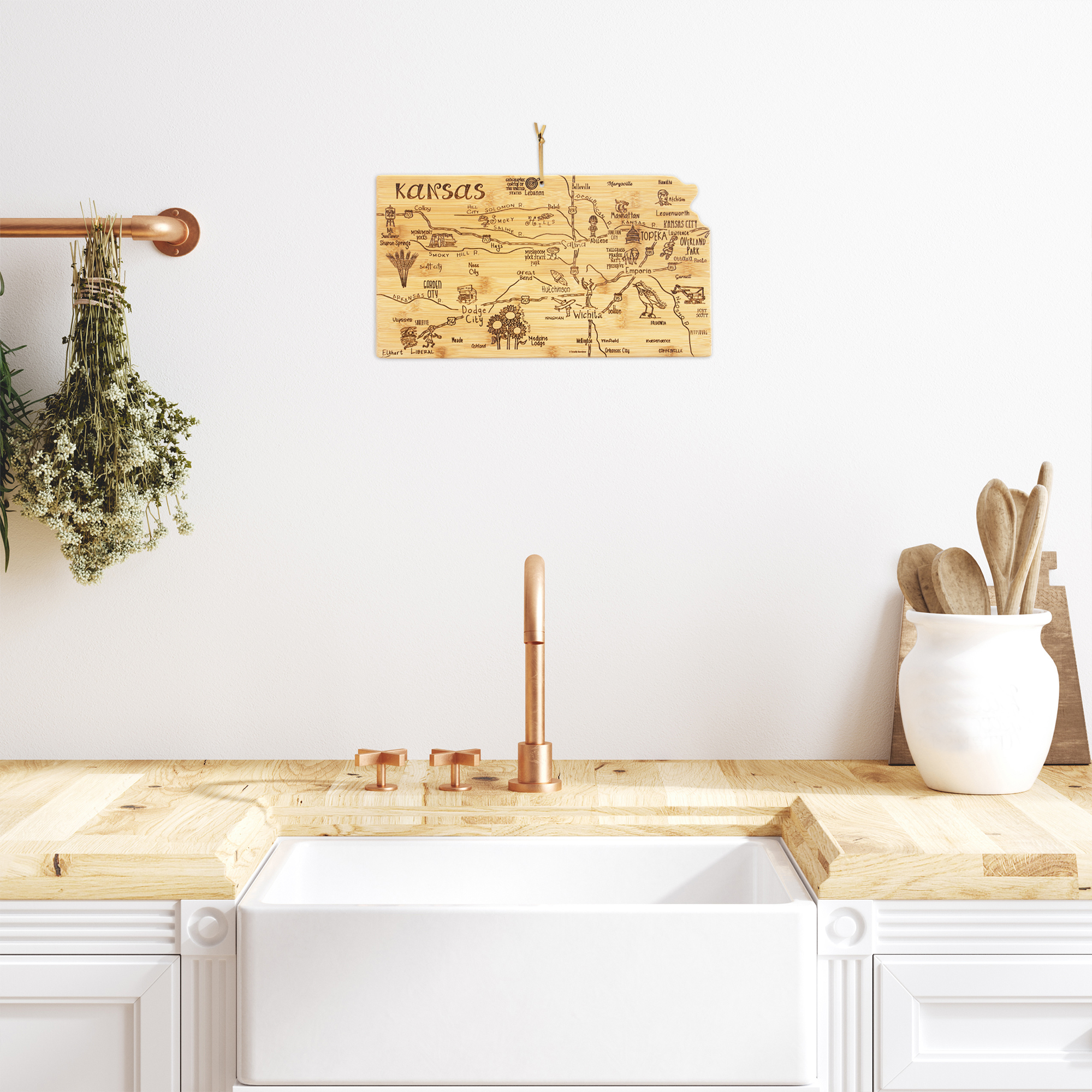 Destination Kansas Cutting & Serving Board 1