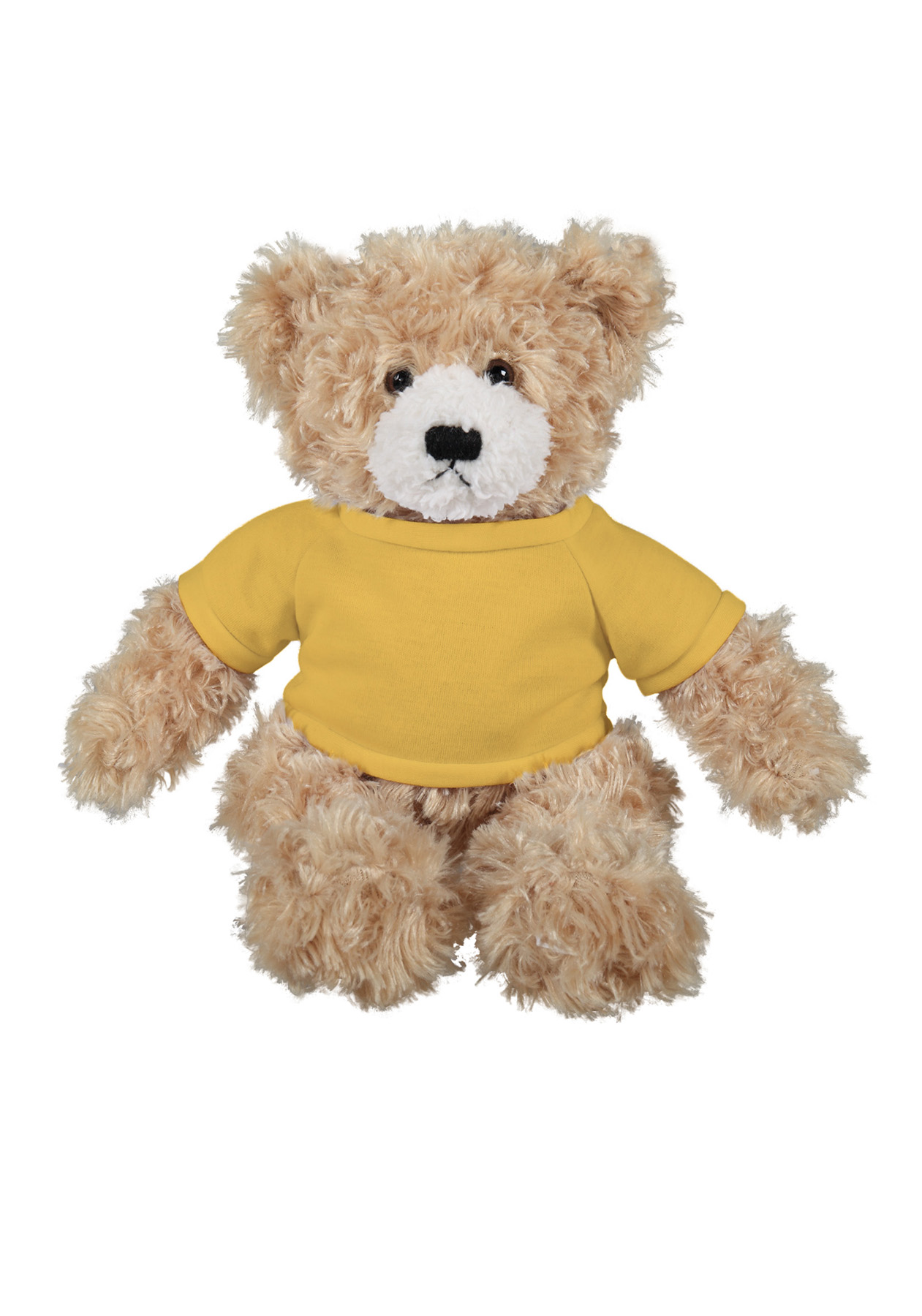 soft plush Beige Brandon Bear  with t-shirt 12