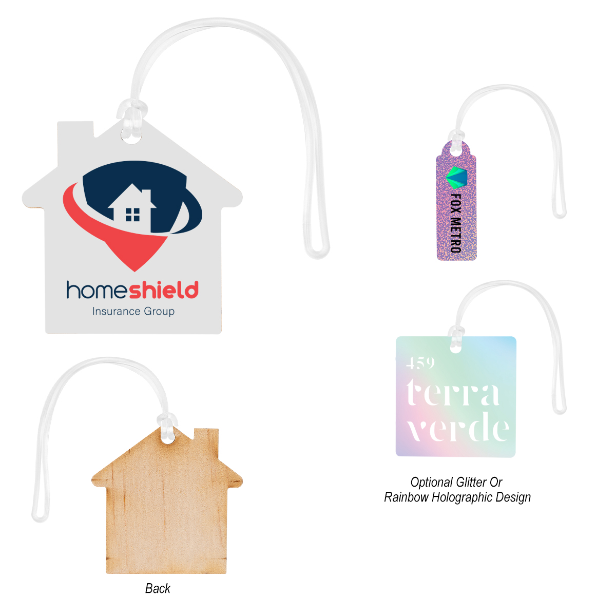 Full Color Wood Bag Tag - 4"