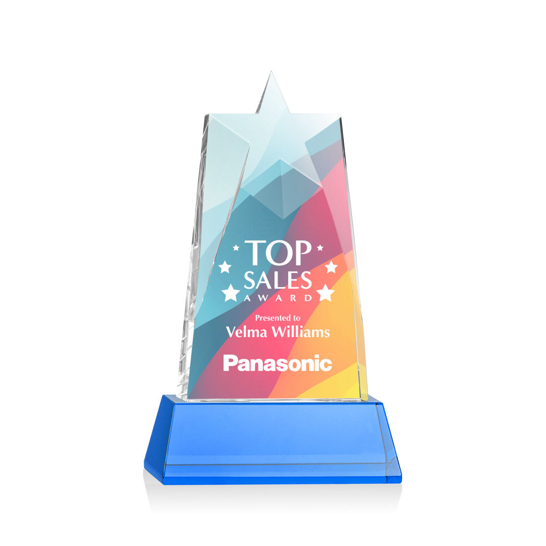 Millington Star VividPrint™ Award on Base - Sky Blue 2