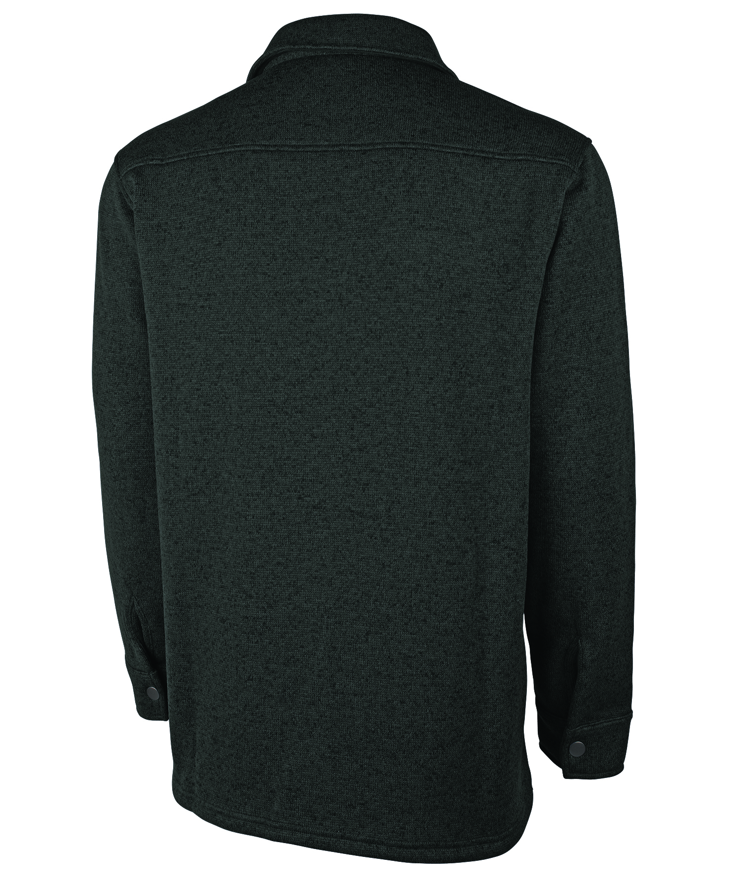 Heathered Fleece Snap Shacket