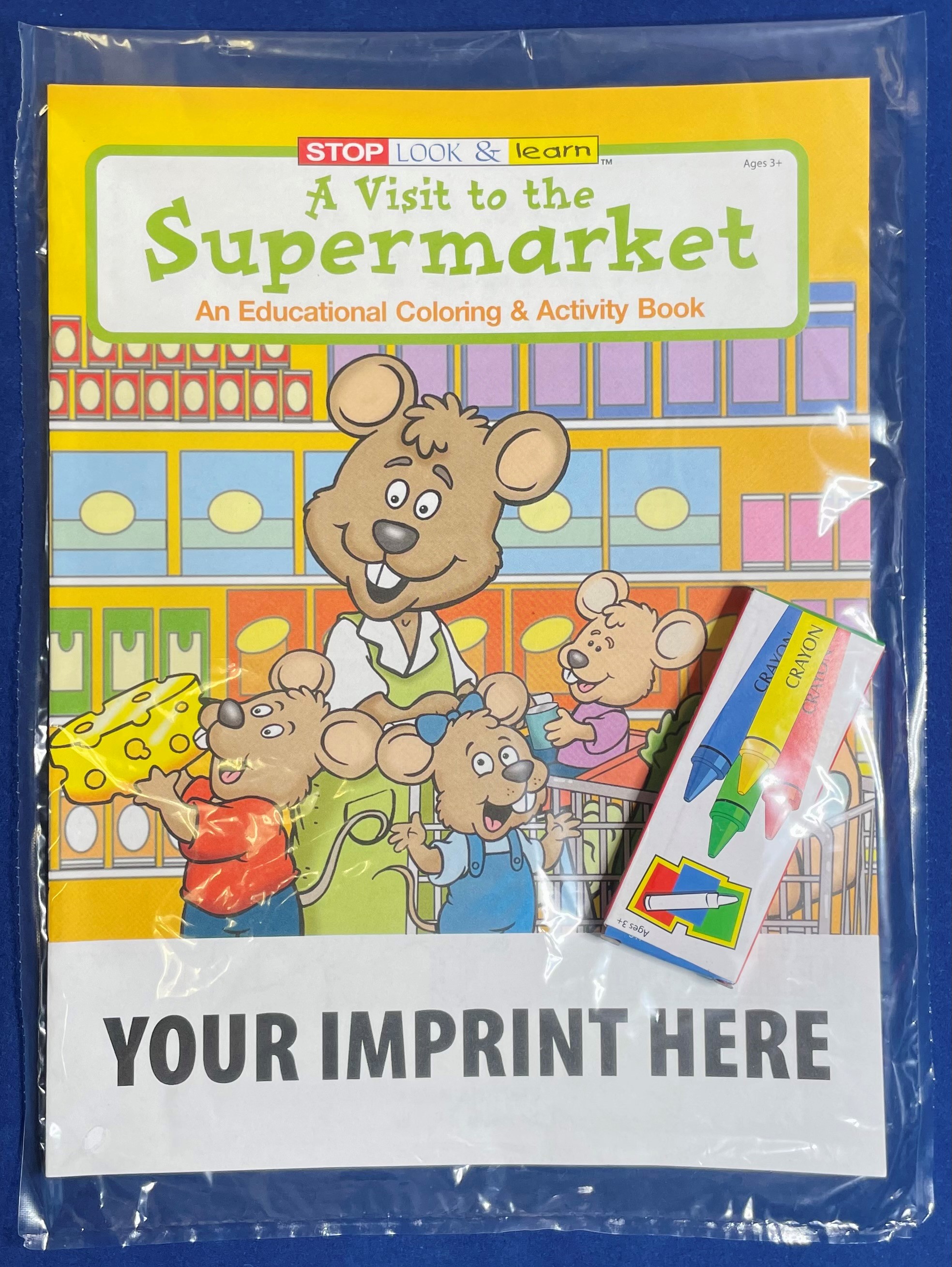COLORING SET - A Visit to the Supermarket Coloring Book Fun Pack 3