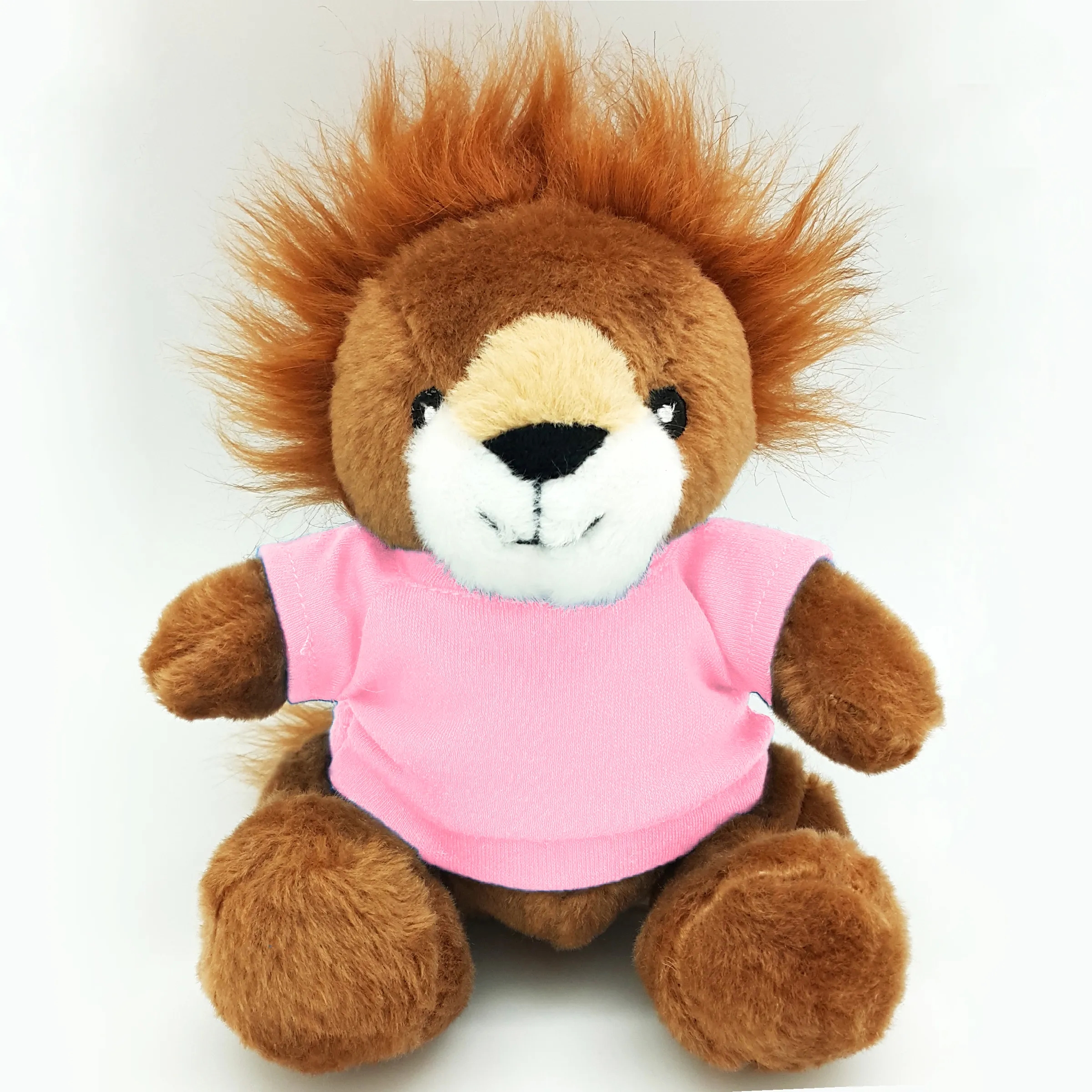 6" Beanie Lion with Embroidered Eyes 5