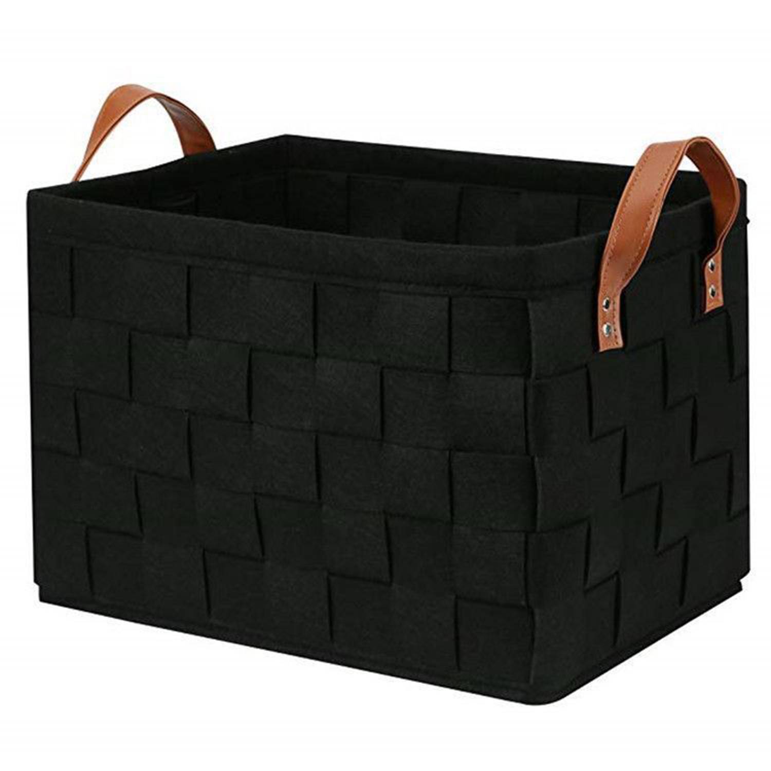 Foldable Handmade Rectangular Felt FabriStorage Box Cubes 4