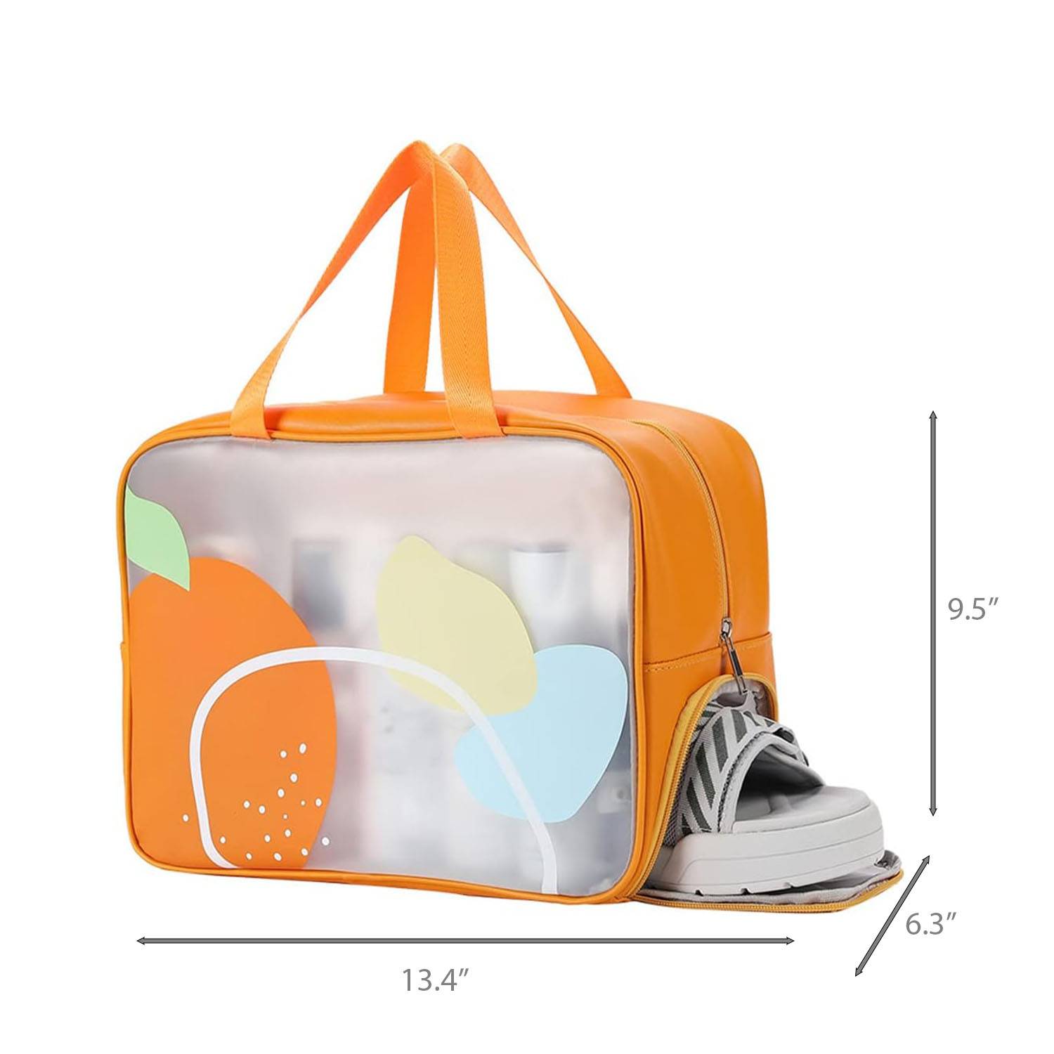 Cosmetics Wet Dry Separate Toiletry Bag with Shoes Storage 1