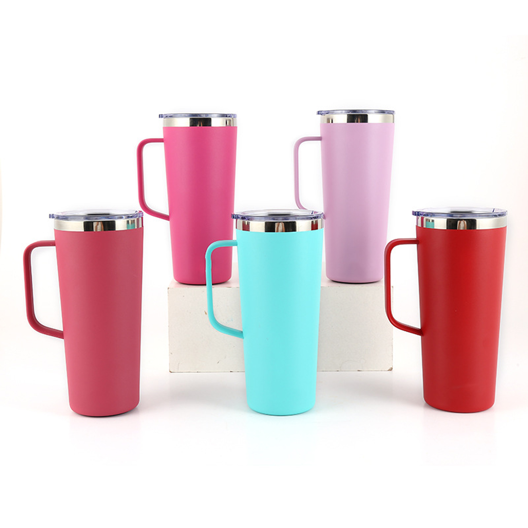 24 oz Insulated Travel Coffee Mug with Lid 3