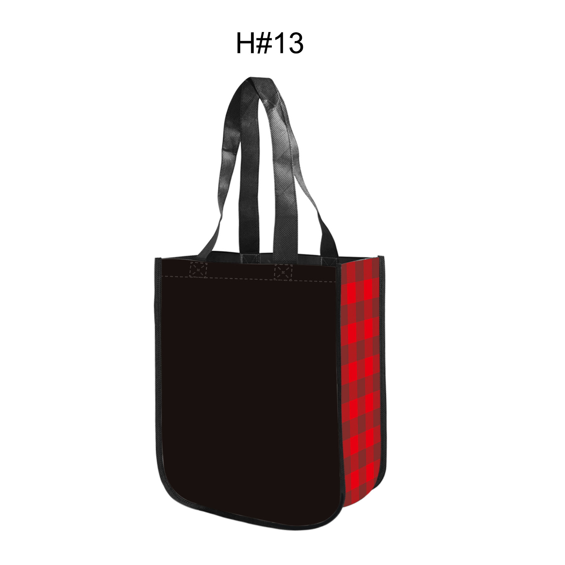 Free Shipping Christmas Design Gusset Laminated Tote Bag 16