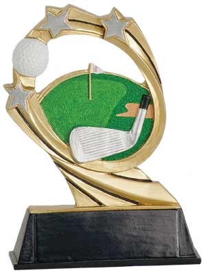 Golf Cosmic Resin Award 7" 1