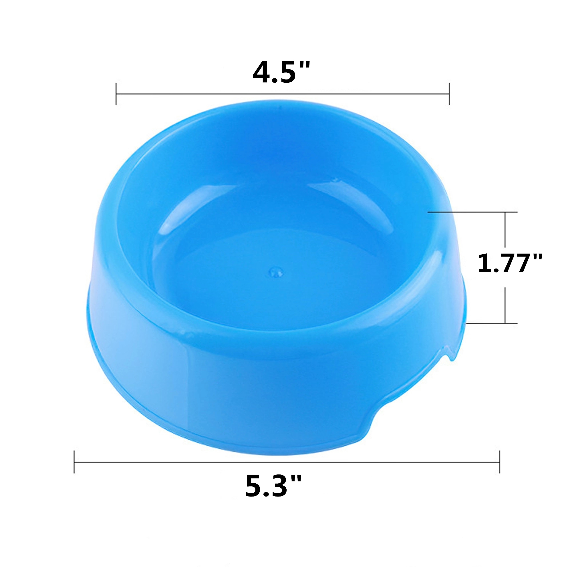 Plastic Candy Color Pet Bowl 8