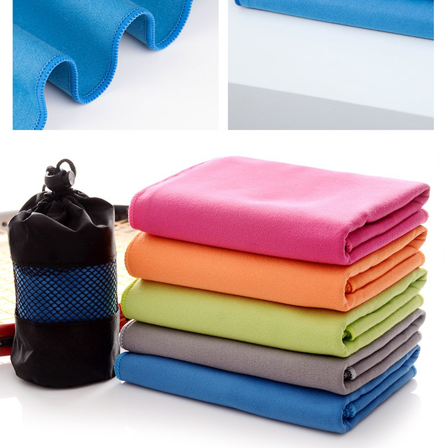 own logo microfiber anti bacterial Quick Dry gym Sport Towel 22
