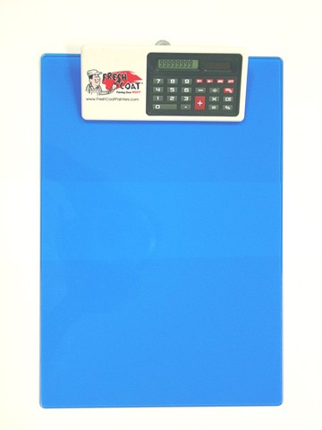 Letter Size Clipboard w/Dual Power Calculator Clip 49