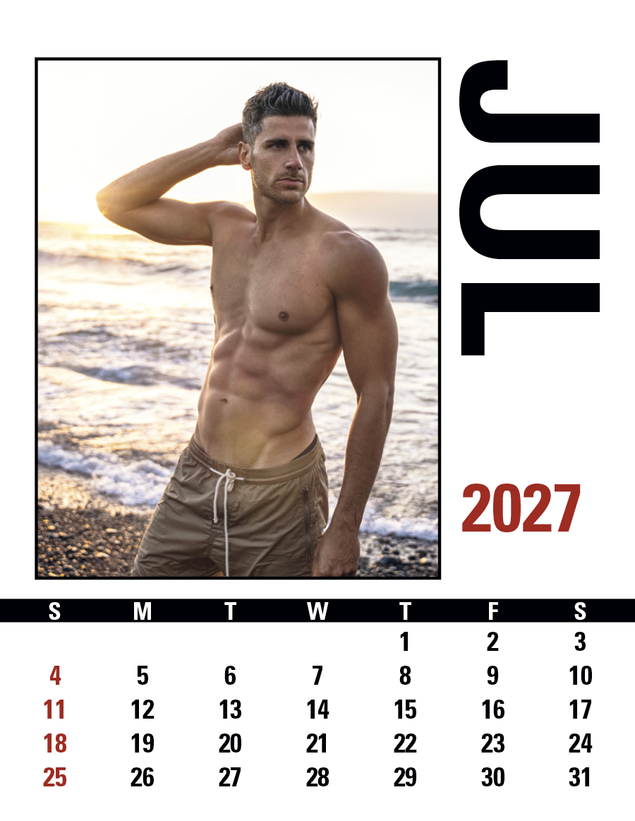 Triumph® Calendars Press-N-Stick Male Call Calendar 33