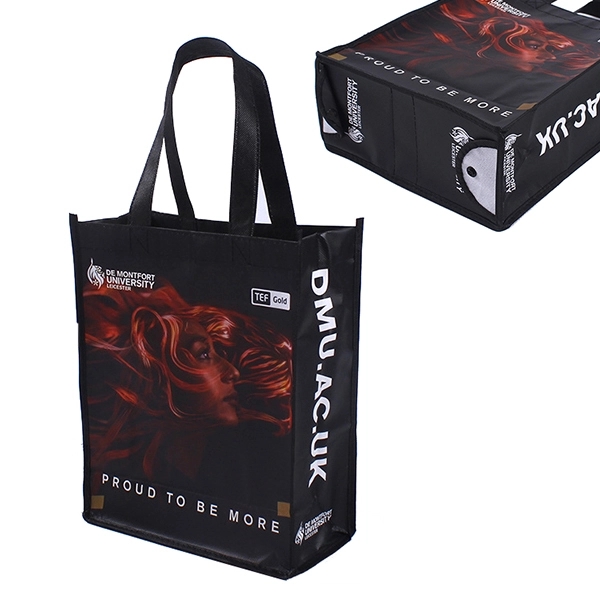 Full color non-woven foldable shopper tote bag 2