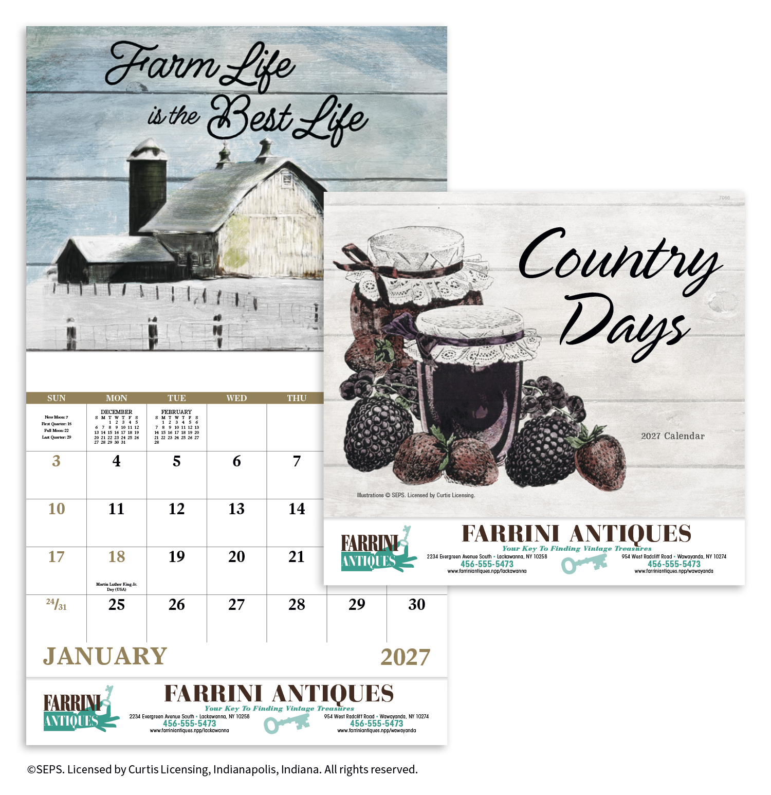 Good Value™ Country Days - Stapled Calendar 42